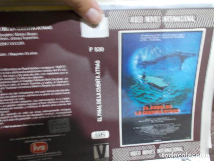 Cinema: EL FINAL DE LA CUENTA ATRAS , SOLO CARATULA'' SOLO'' CARATULA, ORIGINAL , DE VIDEO CLUB ,