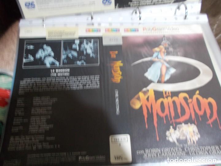 Cinema: LA MANSION , SOLO CARATULA'' SOLO'' CARATULA, ORIGINAL , DE VIDEO CLUB ,