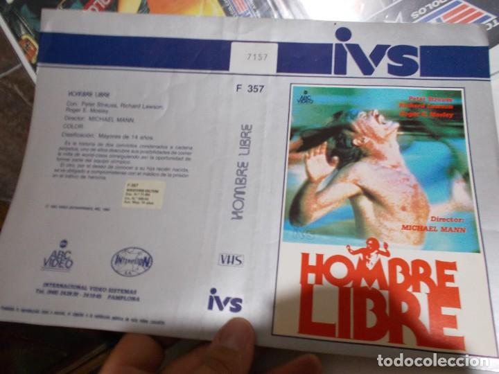 Cinema: HOMBRE LIBRE , SOLO CARATULA'' SOLO'' CARATULA, ORIGINAL , DE VIDEO CLUB ,