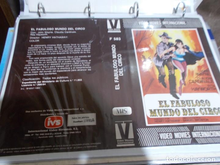 Cinema: EL FABULOSO MUNDO DEL CIRCO , SOLO CARATULA'' SOLO'' CARATULA, ORIGINAL , DE VIDEO CLUB ,
