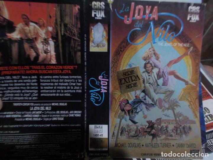 Cinema: LA JOYA DEL NILO , SOLO CARATULA'' SOLO'' CARATULA, ORIGINAL , DE VIDEO CLUB ,