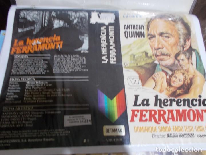 Cinema: LA HERENCIA FERRAMONTI , SOLO CARATULA'' SOLO'' CARATULA, ORIGINAL , DE VIDEO CLUB ,
