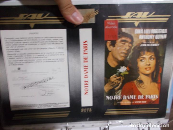 Cinema: NOTRE DAME DE PARIS , SOLO CARATULA'' SOLO'' CARATULA, ORIGINAL , DE VIDEO CLUB ,