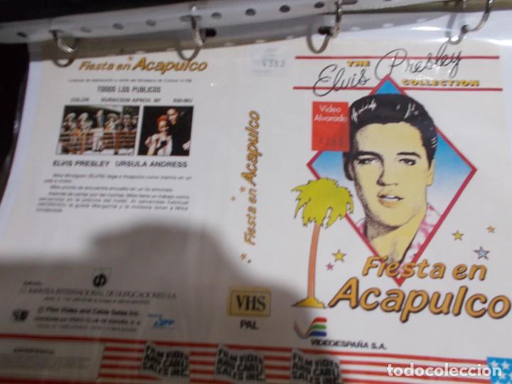 Cinema: FIESTA EN ACAPULCO , SOLO CARATULA'' SOLO'' CARATULA, ORIGINAL , DE VIDEO CLUB ,