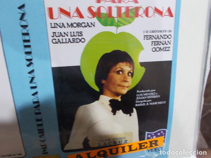 Cinema: IMPOSIBLE PARA UNA SOLTERONA &uml;&uml;SOLO CARATULA&uml;&uml;&uml;&uml;ORIGINAL DE VIDEO CLUB SOLO CARATULA&uml;&uml;