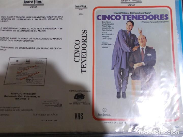 Cinema: CINCO TENEDORES &uml;&uml;SOLO CARATULA&uml;&uml;&uml;&uml;ORIGINAL DE VIDEO CLUB SOLO CARATULA&uml;&uml;