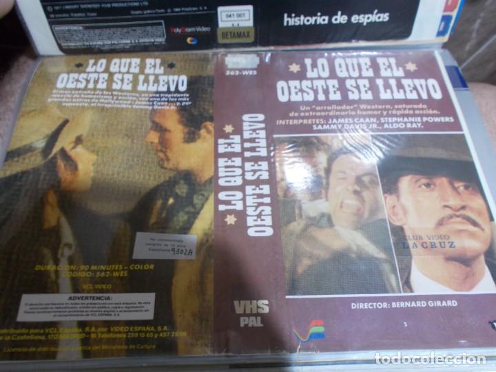 Cinema: LO QUE EL OESTE LLEVO &uml;&uml;SOLO CARATULA&uml;&uml;&uml;&uml;ORIGINAL DE VIDEO CLUB SOLO CARATULA&uml;&uml;