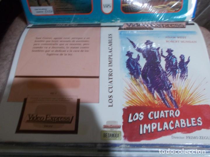 Cinema: LOS 4 IMPACABLES &uml;&uml;SOLO CARATULA&uml;&uml;&uml;&uml;ORIGINAL DE VIDEO CLUB SOLO CARATULA&uml;&uml;