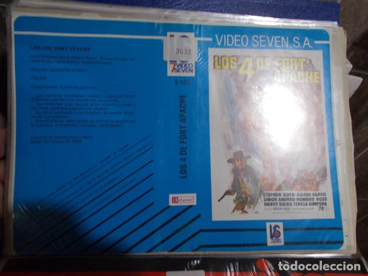 Cinema: LOS 4 DE FORT APACHE &uml;&uml;SOLO CARATULA&uml;&uml;&uml;&uml;ORIGINAL DE VIDEO CLUB SOLO CARATULA&uml;&uml;