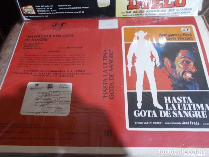 Cinema: HASTA LA ULTIMA GOTA DE SANGRE &uml;&uml;SOLO CARATULA&uml;&uml;&uml;&uml;ORIGINAL DE VIDEO CLUB SOLO CARATULA&uml;&uml;