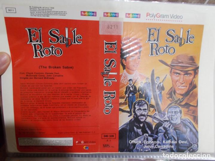 Cine: EL SABLE ROTO &uml;&uml;SOLO CARATULA&uml;&uml;&uml;&uml;ORIGINAL DE VIDEO CLUB SOLO CARATULA&uml;&uml;