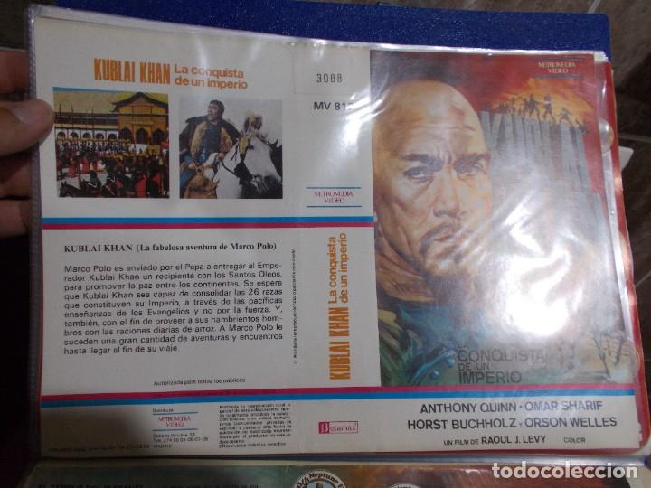 Cinema: KUBLAI KHAN &uml;&uml;SOLO CARATULA&uml;&uml;&uml;&uml;ORIGINAL DE VIDEO CLUB SOLO CARATULA&uml;&uml;