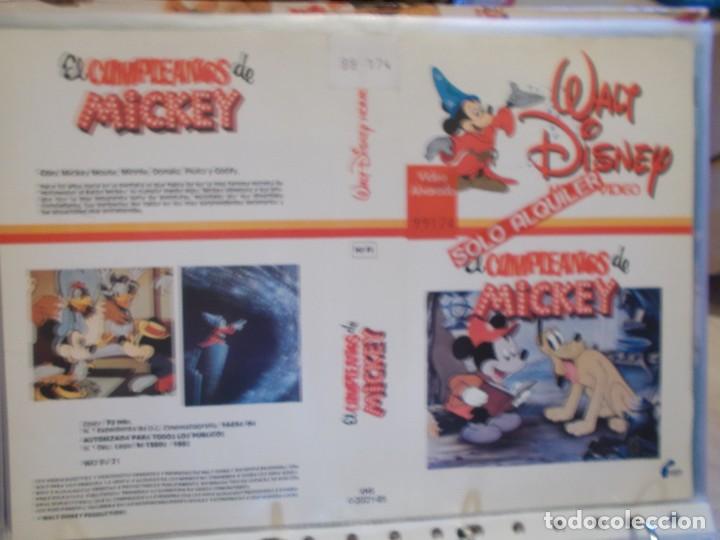 Kino: EL CUMPLEA&Ntilde;OS DE MICKEY ,' ,,SOLO ,CARATULA,, ORIGINAL DE VIDEO CLUB ,,SOLO CARATULA