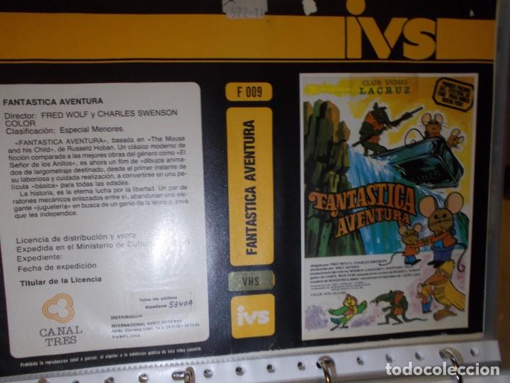 Kino: FANTASTICA AVENTURA ,,SOLO ,CARATULA,, ORIGINAL DE VIDEO CLUB ,,SOLO CARATULA