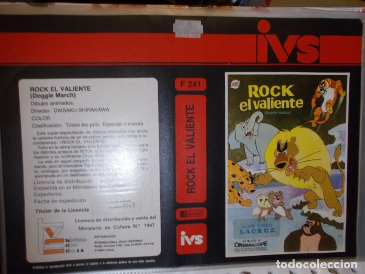 Kino: ROCK EL VALIENTE ,,SOLO ,CARATULA,, ORIGINAL DE VIDEO CLUB ,,SOLO CARATULA
