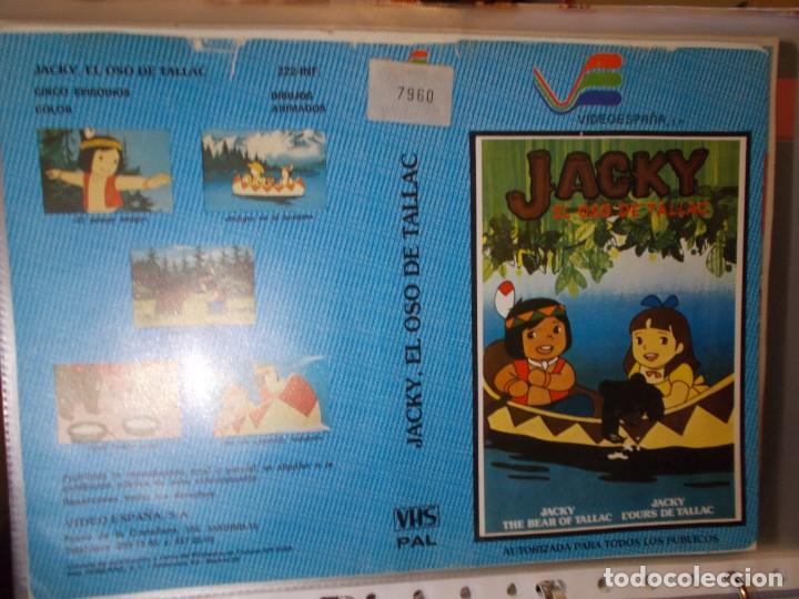 Kino: JACKY EL OSO DE TALLAC ,,SOLO ,CARATULA,, ORIGINAL DE VIDEO CLUB ,,SOLO CARATULA