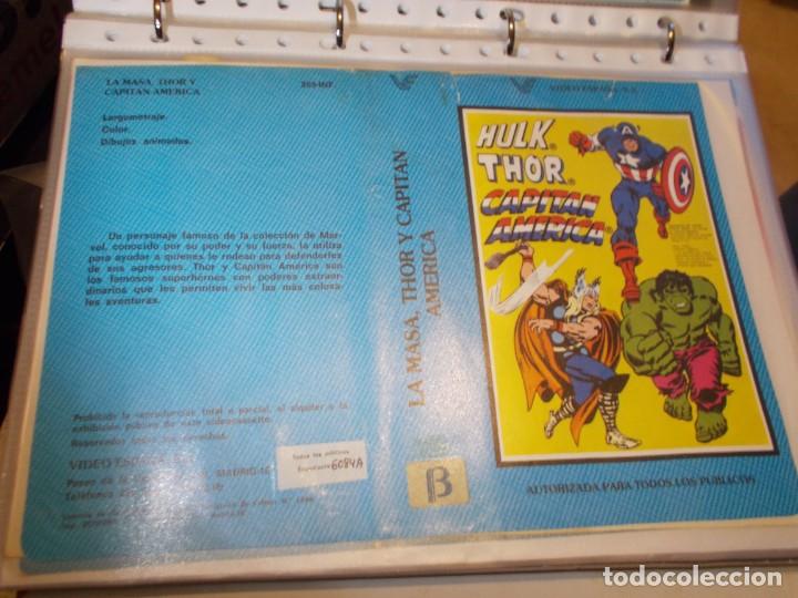 Kino: HULK THOR Y CAPITAN AMERICA ,,SOLO ,CARATULA,, ORIGINAL DE VIDEO CLUB ,,SOLO CARATULA ,