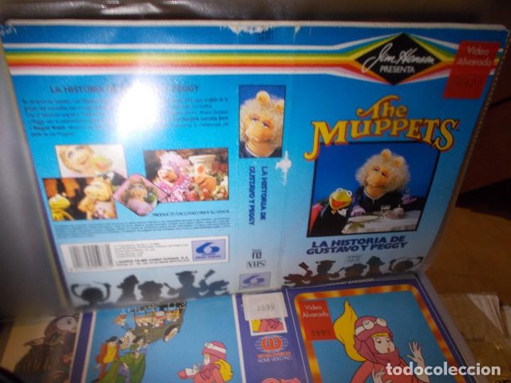 Cinema: THE MUPPETS LA HISTORIA DE GUSTAVO Y PEGGY ,,SOLO ,CARATULA,, ORIGINAL DE VIDEO CLUB ,,SOLO CARATUL