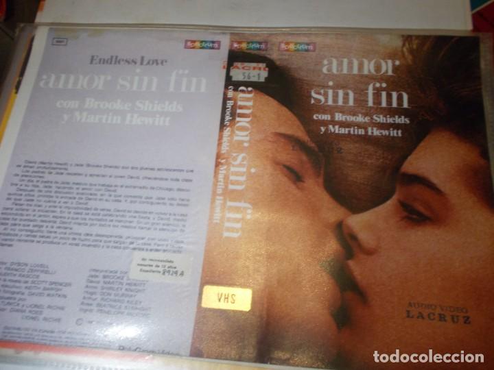 Cinema: AMOR SIN FIN ,,SOLO ,CARATULA,, ORIGINAL DE VIDEO CLUB ,,SOLO CARATULA