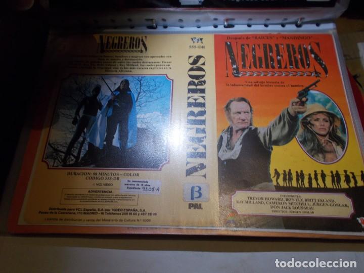 Cinema: NEGREROS ,,SOLO ,CARATULA,, ORIGINAL DE VIDEO CLUB ,,SOLO CARATULA