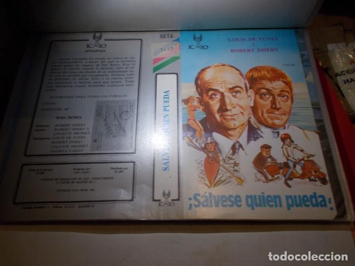 Cinema: SALVESE QUIEN PUEDA ,,SOLO ,CARATULA,, ORIGINAL DE VIDEO CLUB ,,SOLO CARATULA