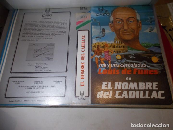 Cinema: EL HOMBRE DEL CADILLAC ,,SOLO ,CARATULA,, ORIGINAL DE VIDEO CLUB ,,SOLO CARATULA