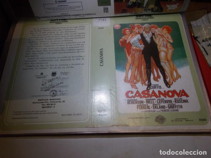 Kino: CASANOVA ,,SOLO ,CARATULA,, ORIGINAL DE VIDEO CLUB ,,SOLO CARATULA