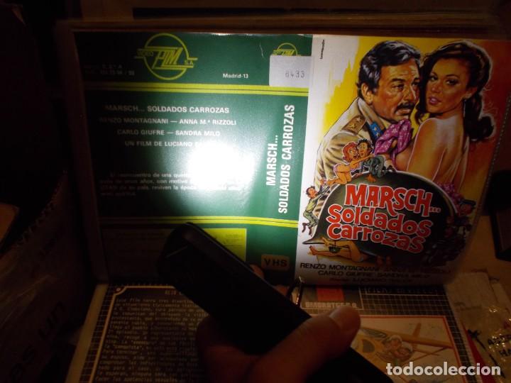 Kino: MARSCH SOLDADOS CARROZAS ,,SOLO ,CARATULA,, ORIGINAL DE VIDEO CLUB ,,SOLO CARATULA