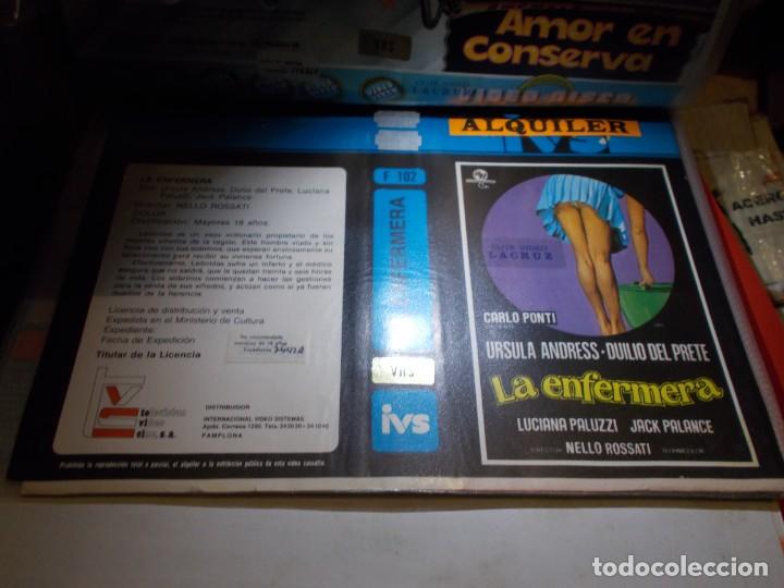 Cinema: LA ENFERMERA ,,SOLO ,CARATULA,, ORIGINAL DE VIDEO CLUB ,,SOLO CARATULA