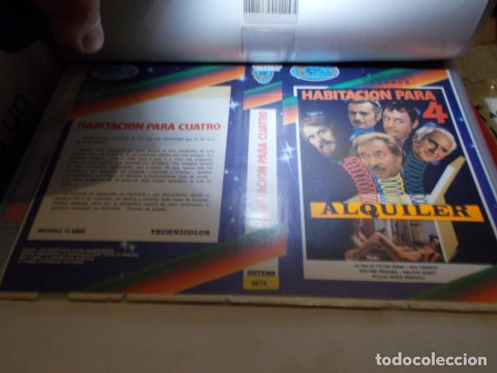 Cinema: HABITACION PARA 4 ,,SOLO ,CARATULA,, ORIGINAL DE VIDEO CLUB ,,SOLO CARATULA