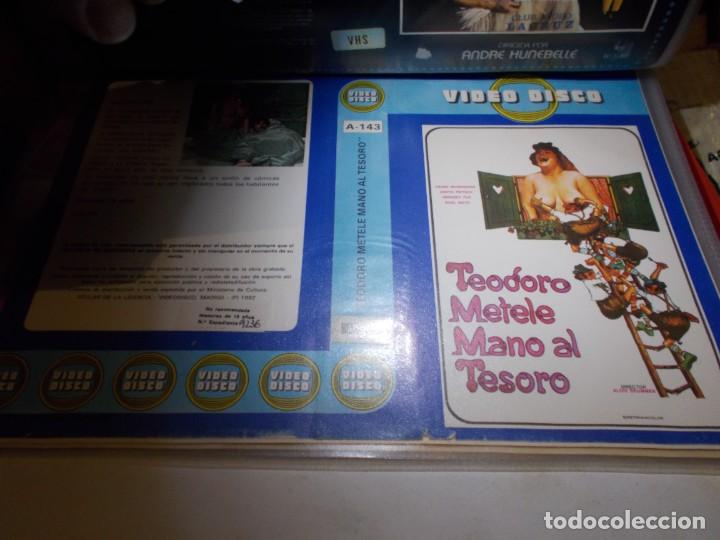 Cinema: TEDORO METELE MANO AL TESORO ,,SOLO ,CARATULA,, ORIGINAL DE VIDEO CLUB ,,SOLO CARATULA