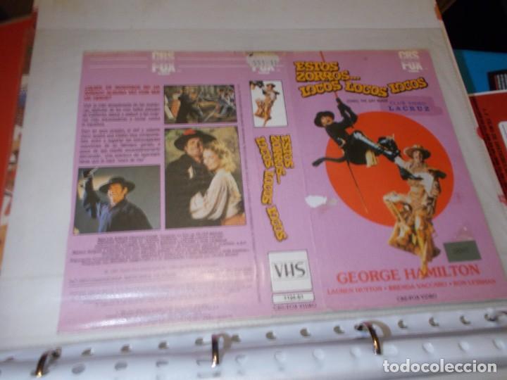 Cinema: ESTOS ZORROS LOCOS ,,SOLO ,CARATULA,, ORIGINAL DE VIDEO CLUB ,,SOLO CARATULA