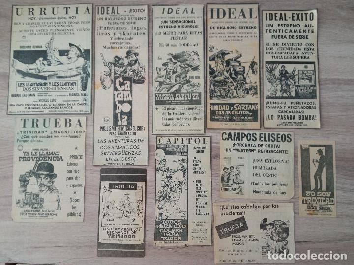 Cine: SPAGHETTI WESTERN HUMOR , RECORTES DE PERIODICOS DE PELICULAS DE CINES DE BILBAO