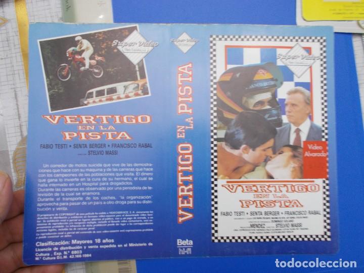 Kino: VERTIGO EN LA PISTA (SOLO CARATULA ORIGINAL)