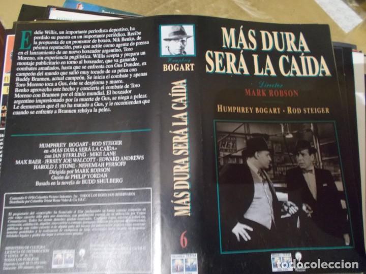 Cinema: MAS DURA SERA LA CAIDA PARA VHS O BETA ,, SOLO PORTADA A&Ntilde;OS 80 90