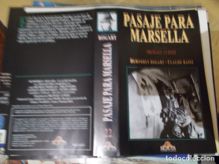 Cinema: PASAJE PARA MARSELLA PARA VHS O BETA ,, SOLO PORTADA A&Ntilde;OS 80 90