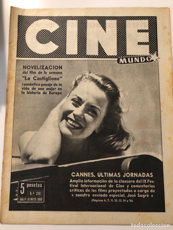 Cine: Revista cine mundo 1956 julia arnall Carmen sevilla susan beaumont