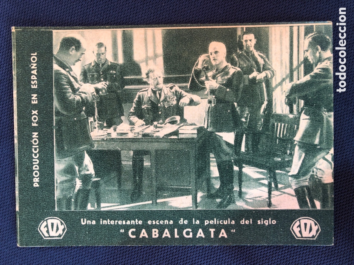 Cine: PROGRAMA DE MANO CINE CABALGATA PRODUCCI&Oacute;N FOX &hellip; - Foto 1