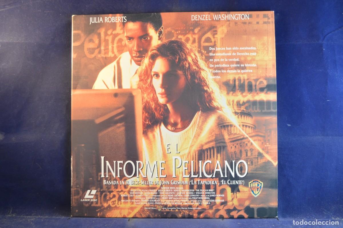 Cine: EL INFORME PELICANO - 2 LASER DISC - Foto 1