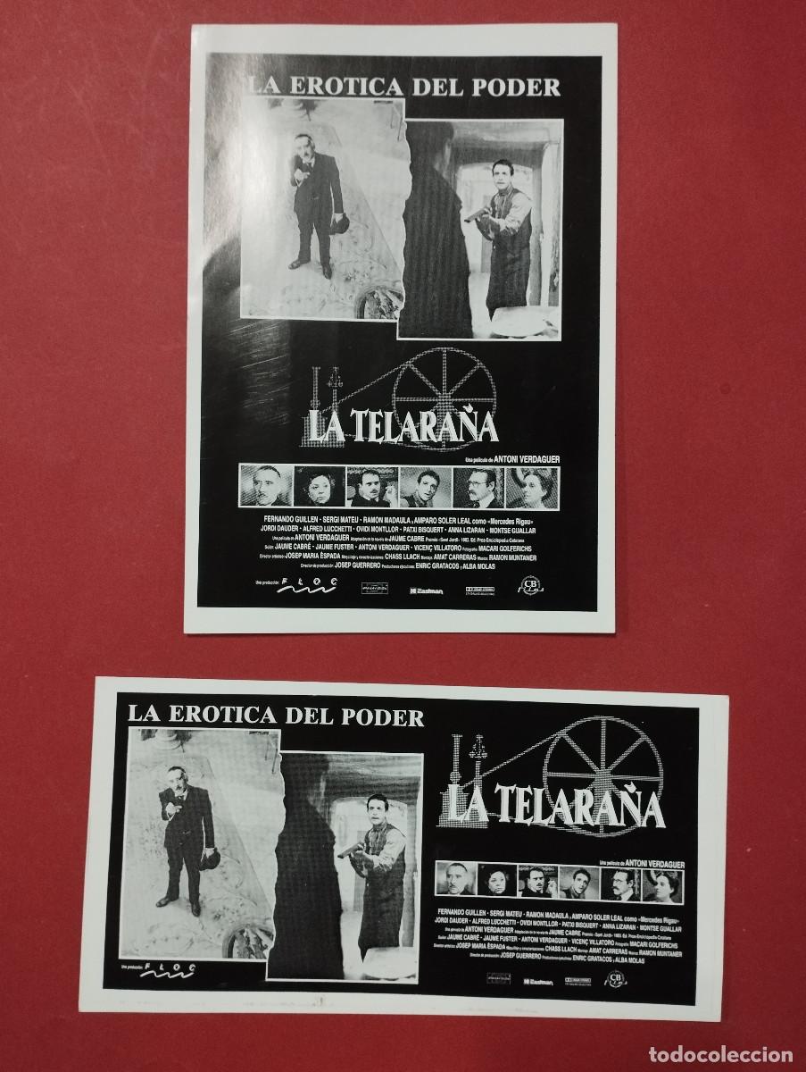 Cin&eacute;ma: 2 Clich&eacute;s de prensa originales Estreno. La telara&ntilde;a - Fernando Guill&eacute;n, Sergi Mateu, Ramon Madaula