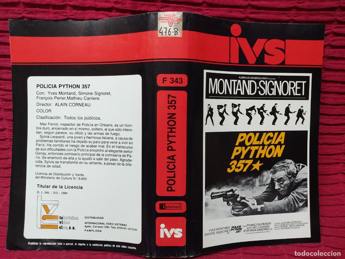 Cine: CARATULA--- BETA POLICIA PYTHON 357 - MONTAND SIGNORET - Foto 1