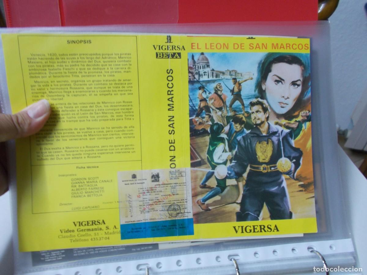 Cinema: EL LEON DE SAN MARCOS &acute;CARATULA ORIGINAL DE VIDEO CLUB &acute;SOLO CARATULA &acute;''''