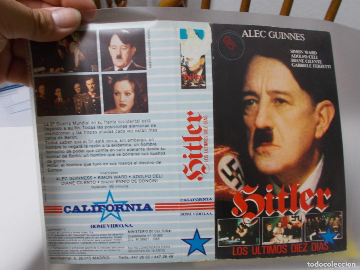 Cinema: HITLER LOS ULTIMOS DIEZ DIAS , &acute;CARATULA ORIGINAL DE VIDEO CLUB &acute;SOLO CARATULA &acute;''''