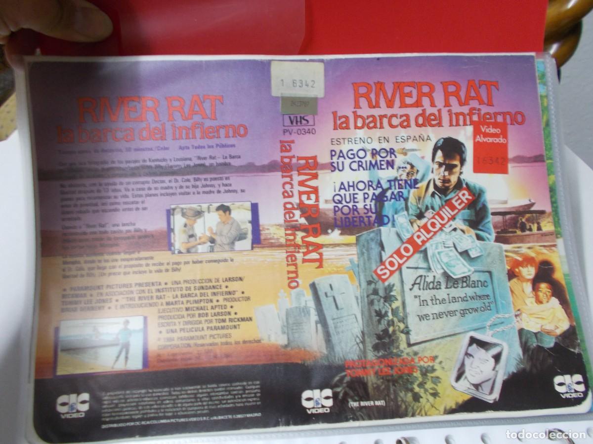 Cinema: RIVER RAT LA BARCA DEL INFIERNO &acute;CARATULA ORIGINAL DE VIDEO CLUB &acute;SOLO CARATULA &acute;''''