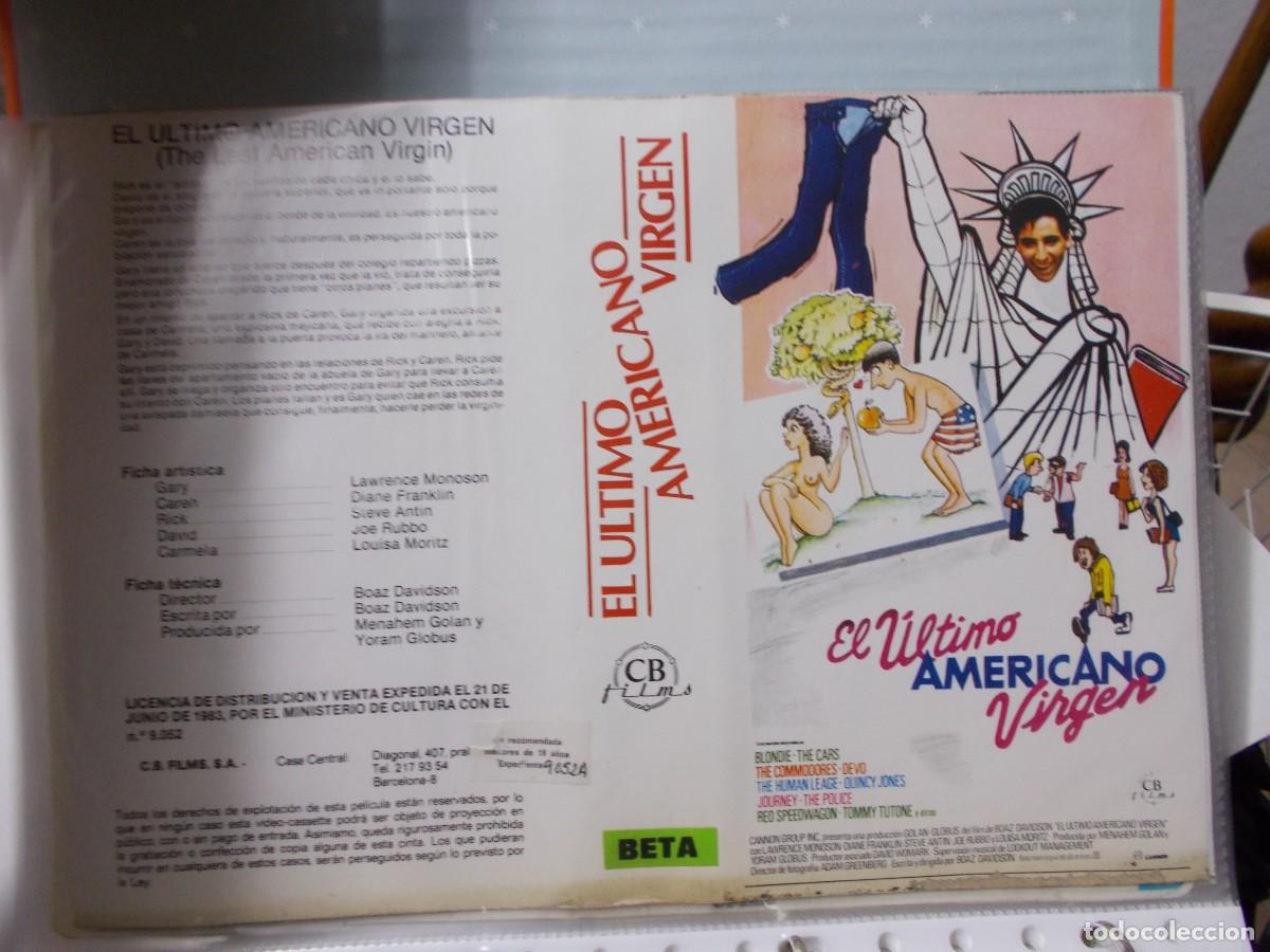 Cinema: EL ULTIMO AMERICANO VIRGEN &acute;CARATULA ORIGINAL DE VIDEO CLUB &acute;SOLO CARATULA &acute;''''