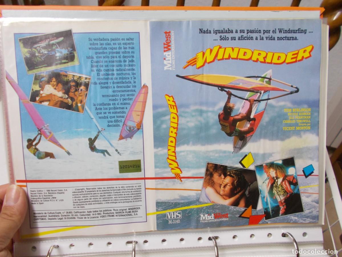 Cinema: WINDRIDER &acute;CARATULA ORIGINAL DE VIDEO CLUB &acute;SOLO CARATULA &acute;''''