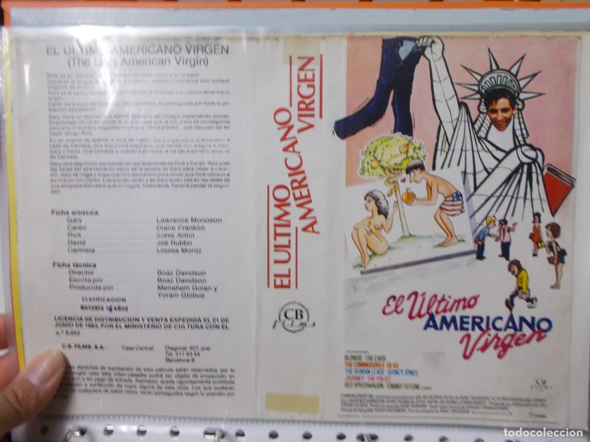 Cinema: EL ULTIMO AMERICANO VIRGEN &acute;CARATULA ORIGINAL DE VIDEO CLUB &acute;SOLO CARATULA &acute;''''
