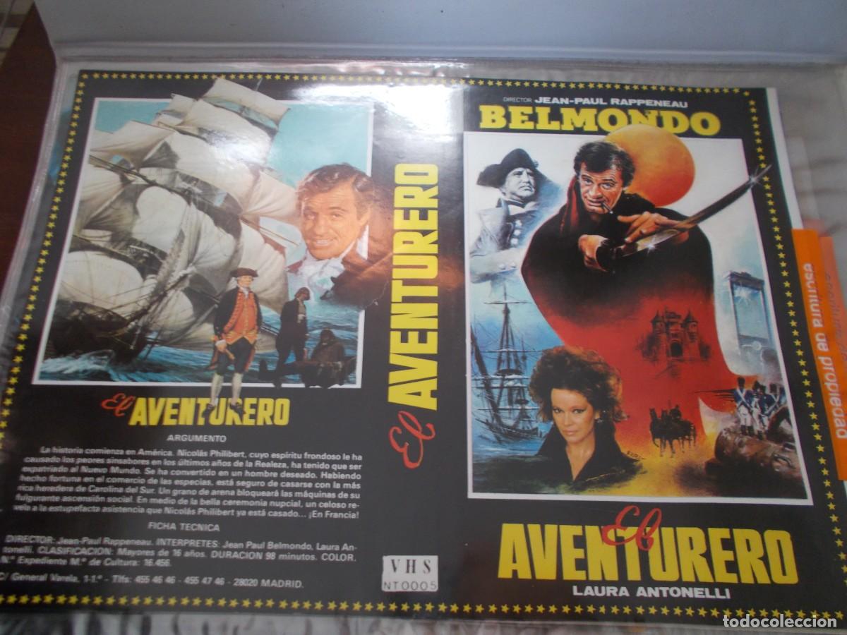 Cinema: EL AVENTURERO ,,,CARATULA ORIGINAL DE VIDEO ,,,SOLO CARATULA ,,,,
