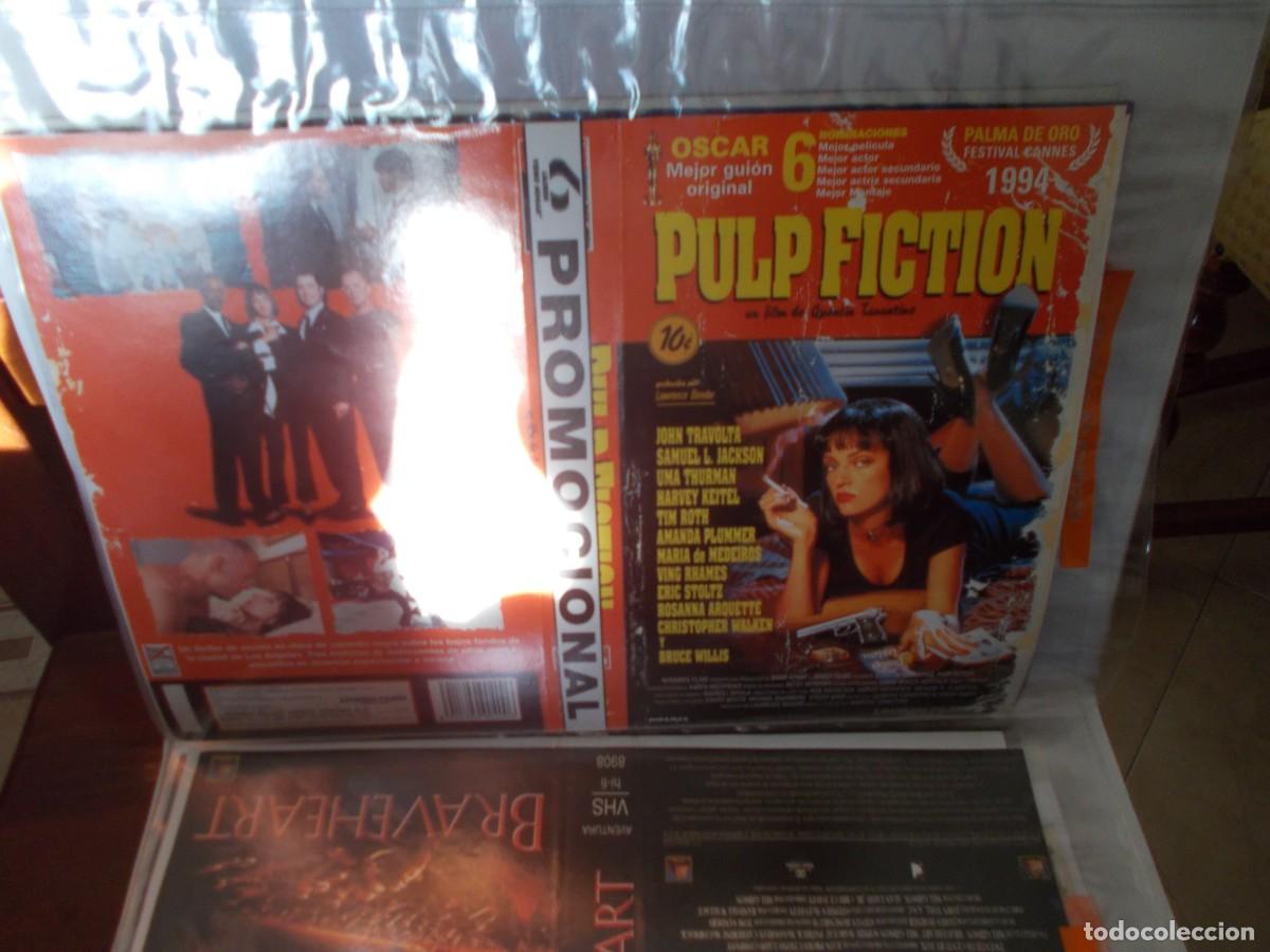 Cinema: PULP FICTION ,,,CARATULA ORIGINAL DE VIDEO ,,,SOLO CARATULA ,,,,