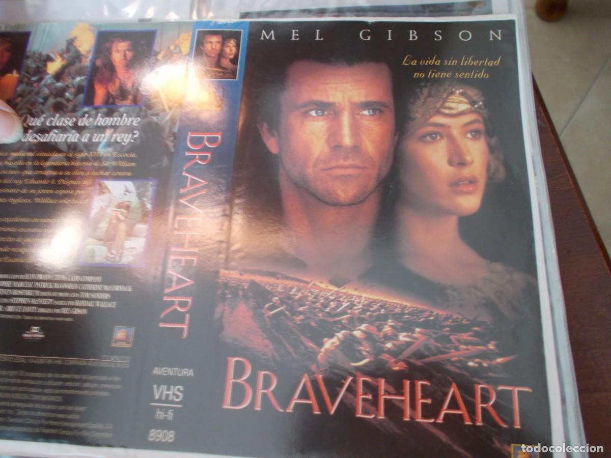 Cinema: BRAVEHEART,,, CAJA GRANDE ,,,CARATULA ORIGINAL DE VIDEO ,,,SOLO CARATULA ,,,,